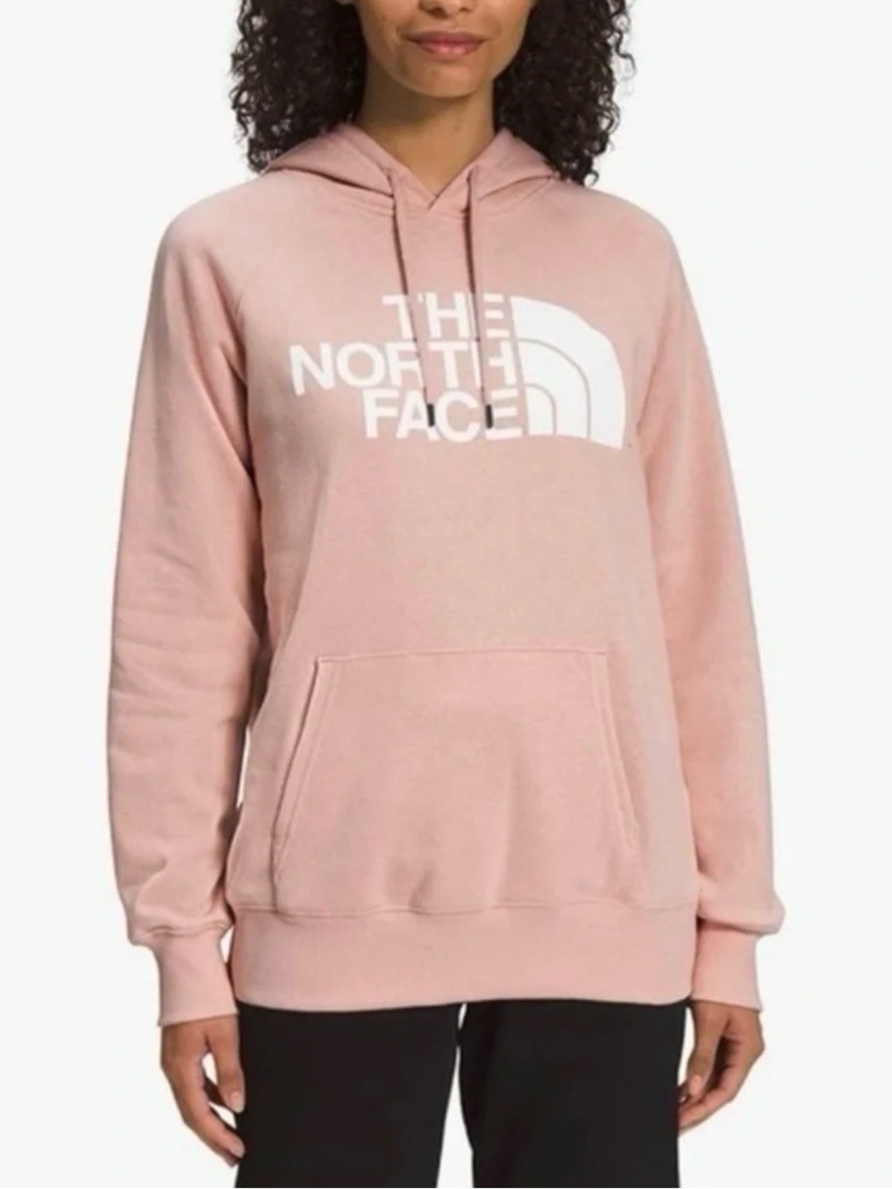 0260 The North Face Women's Dusty Pink Logo Hoodie